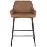 6_Daniella Counter Stool in Espresso Faux Leather by LumiSource Pair more views
