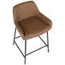 7_Daniella Counter Stool in Espresso Faux Leather by LumiSource Pair more views