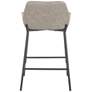 5_Daniella Counter Stool in Grey Faux Leather by LumiSource Pair more views