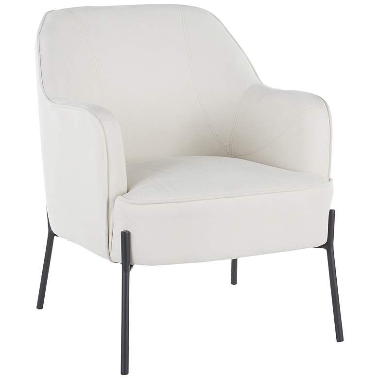 Image 3 Daniella Cream Fabric Accent Chair