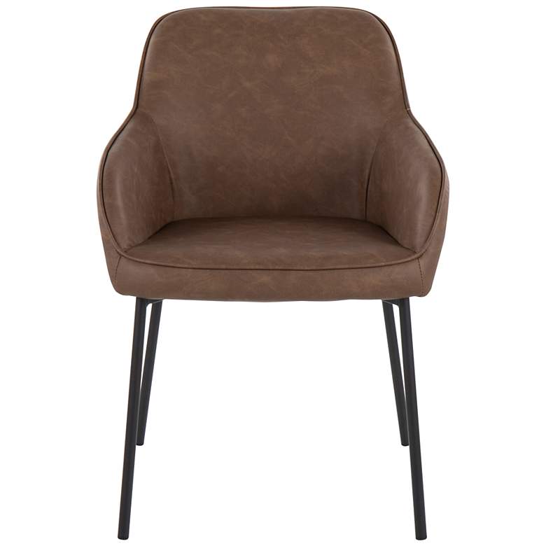 Image 6 Daniella Dining Chair in Espresso Faux Leather by LumiSource Pair more views