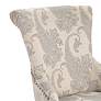 Danielle Paisley Upholstery and Birch Wood Accent Chair