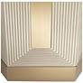 4_Danika 19 1/2" Wide Mid-Century Champagne Silver Round Side Table more views