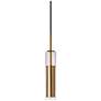 2_Daniolite Luna 2 1/2" Wide Aged Brass and Clear Glass LED Pendant