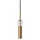 Daniolite Luna 2 1/2" Wide Aged Brass and Clear Glass LED Pendant