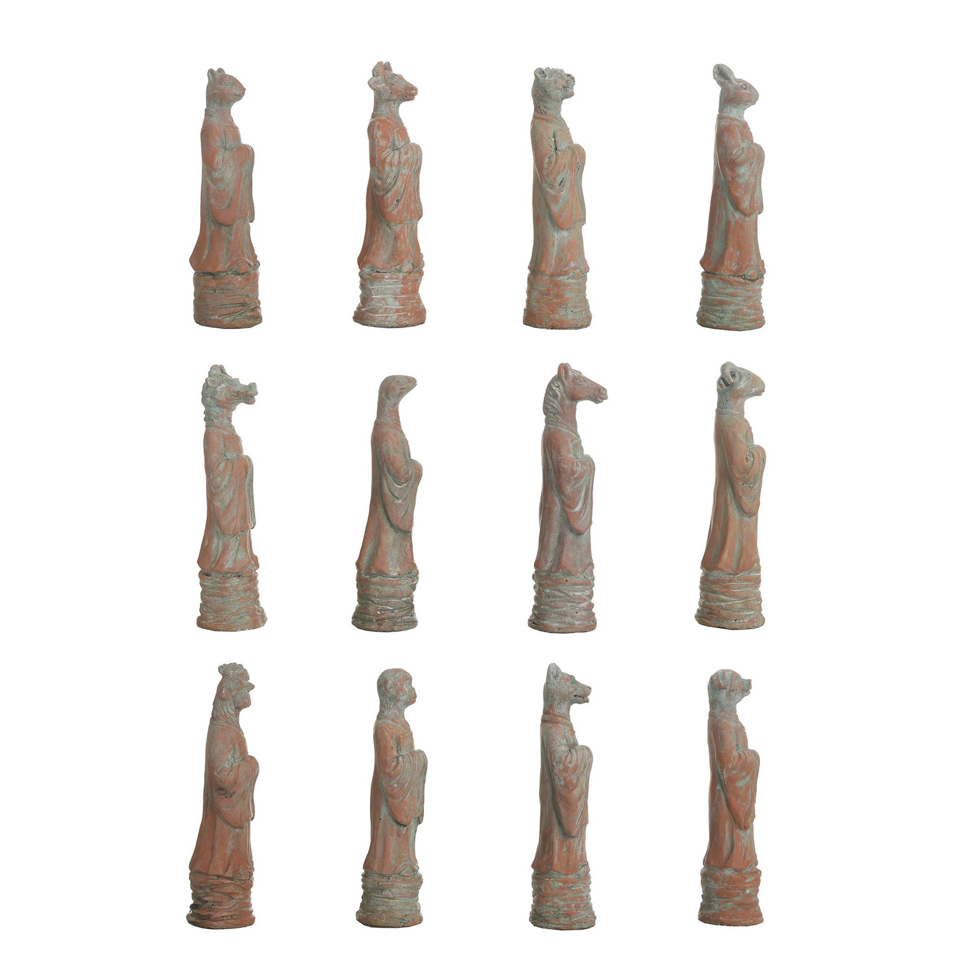 Image 3 Dann Foley 10" Terracotta Zodiac Animal Figurines  Set of 12 more views