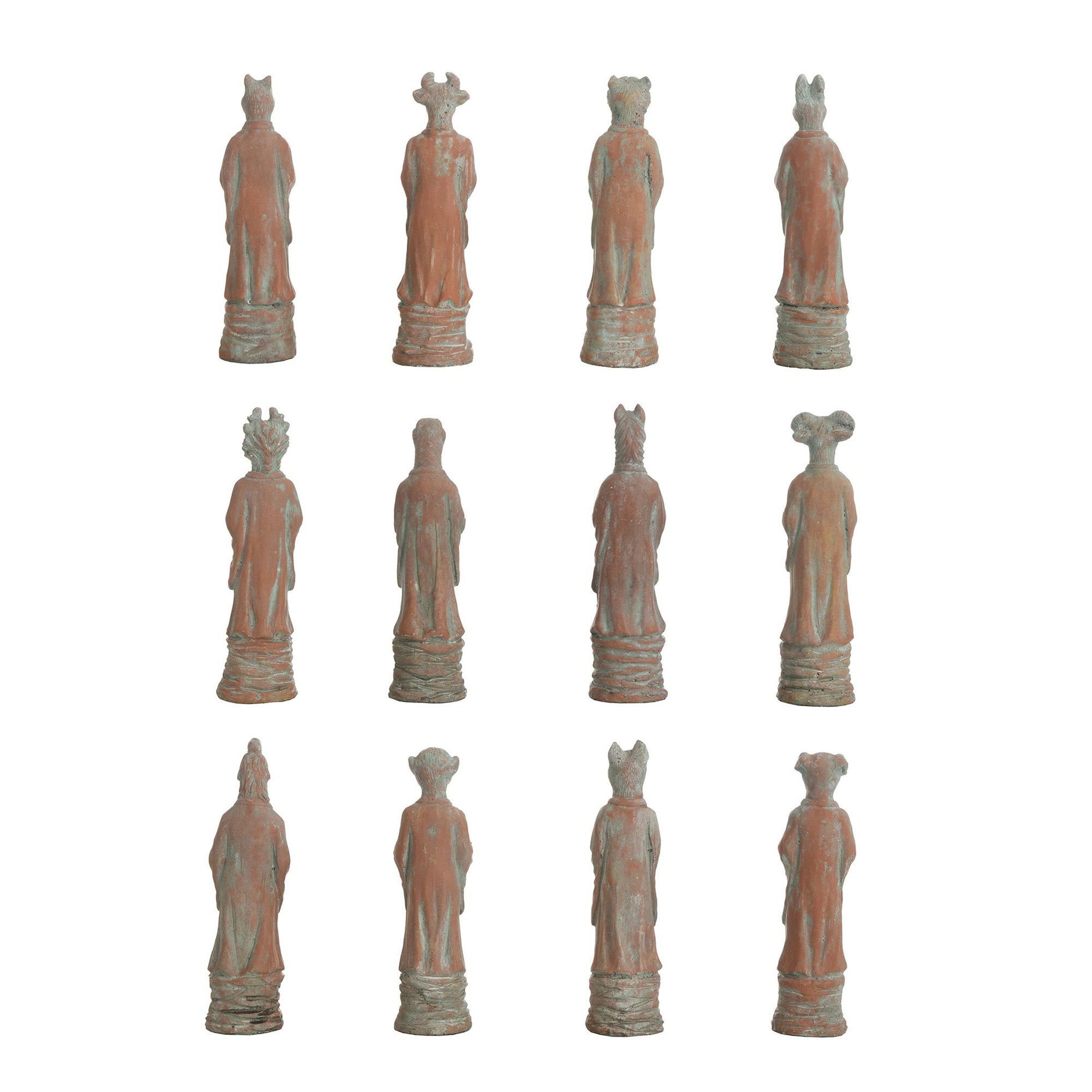 Image 4 Dann Foley 10" Terracotta Zodiac Animal Figurines  Set of 12 more views