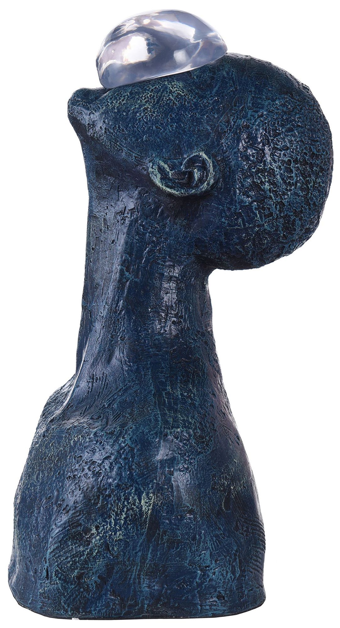 Dann Foley 19" HIgh Polyresin Midnight Blue Bust