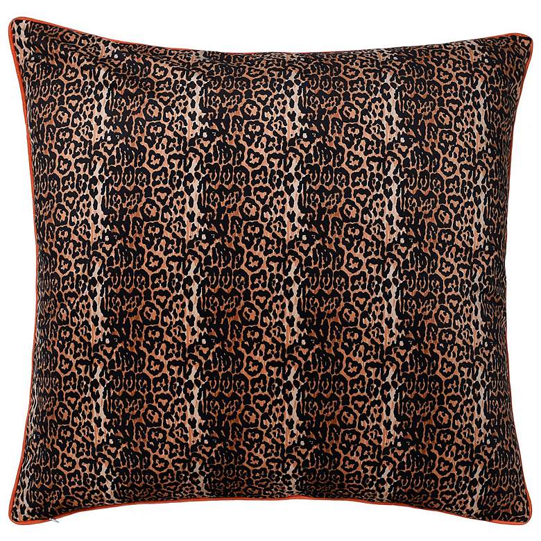 Image 6 Dann Foley 24" Monkey Print and Cheetah Velvet Left Double Sided Pillo more views