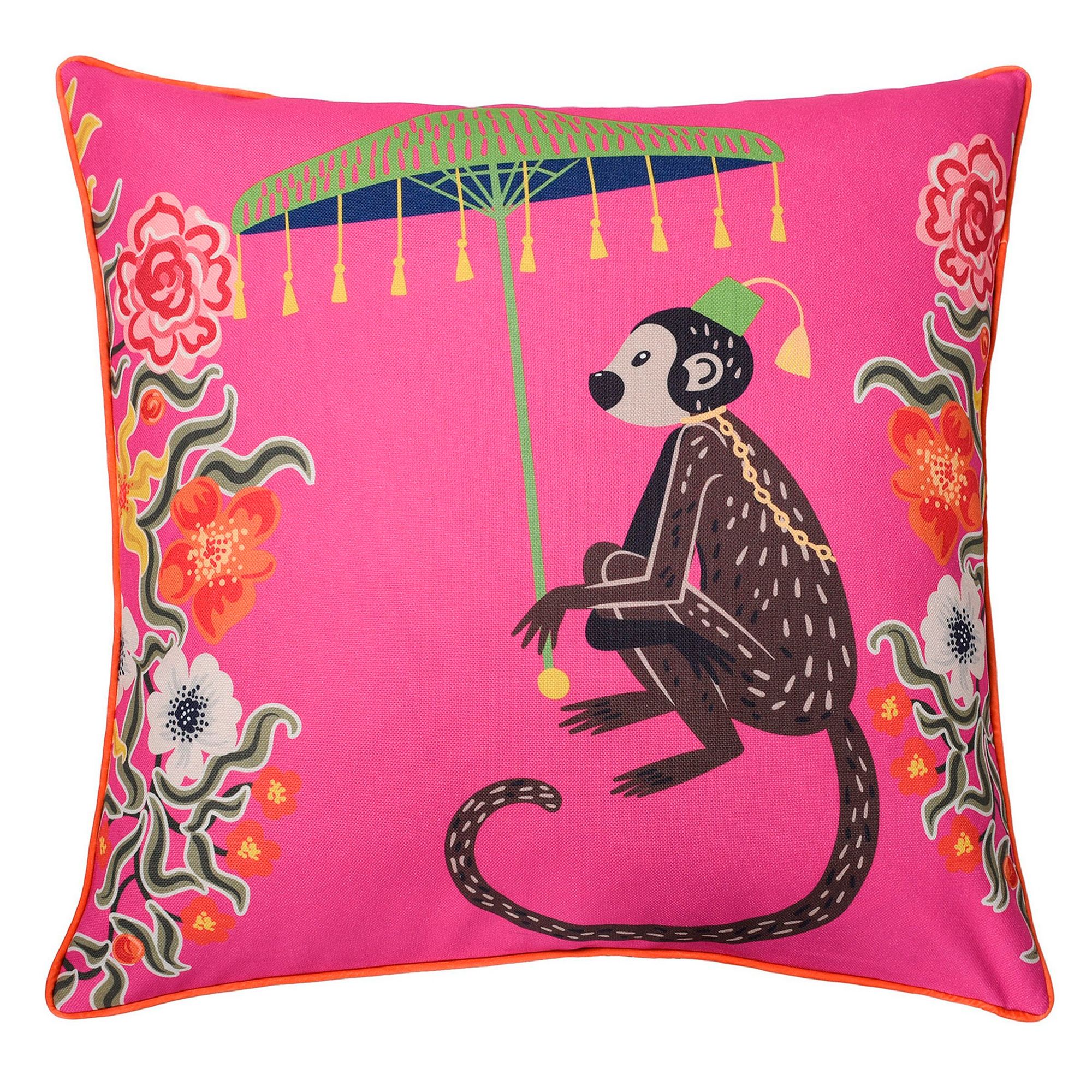 Image 3 Dann Foley 24" Monkey Print and Cheetah Velvet Right Double Sided Pill more views