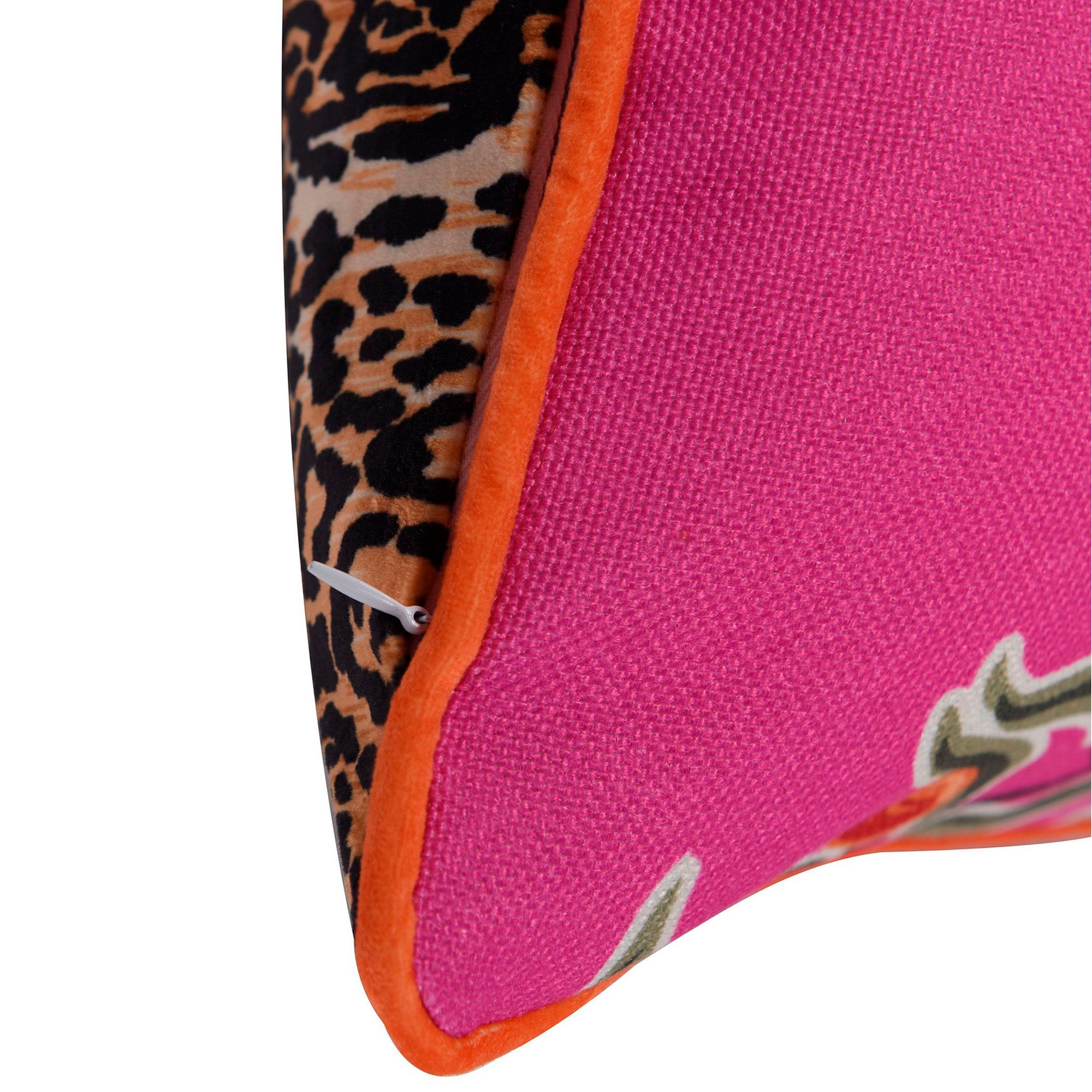 Image 4 Dann Foley 24" Monkey Print and Cheetah Velvet Right Double Sided Pill more views