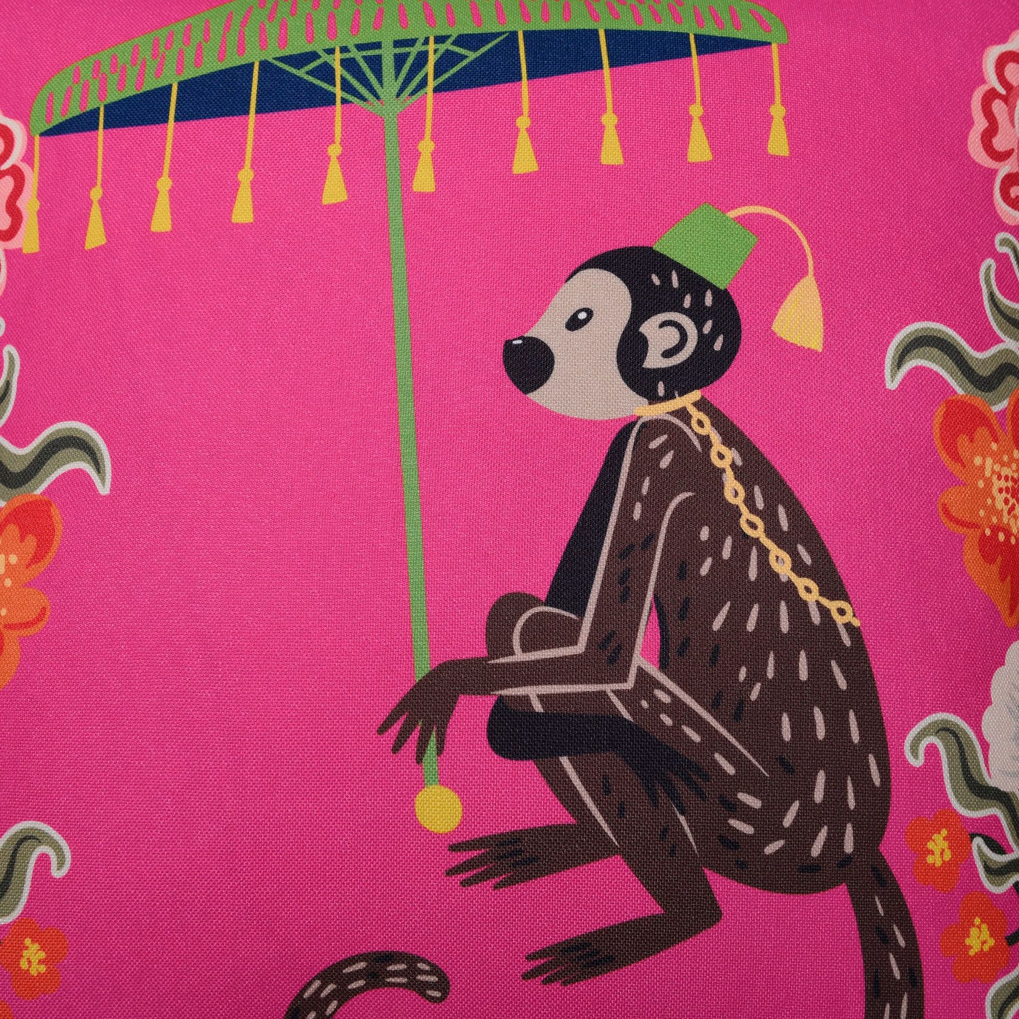 Image 5 Dann Foley 24" Monkey Print and Cheetah Velvet Right Double Sided Pill more views