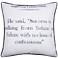 Dann Foley 24" x 24 Churchill Quote and Gray Velvet Double Sided Pillo