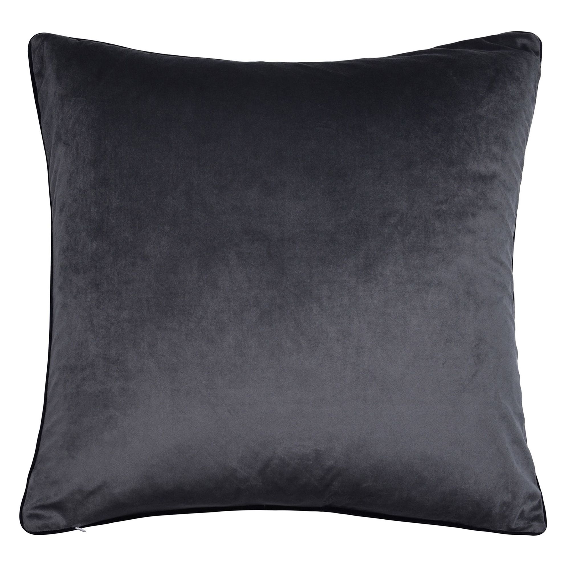 Image 2 Dann Foley 24" x 24 Churchill Quote and Gray Velvet Double Sided Pillo more views