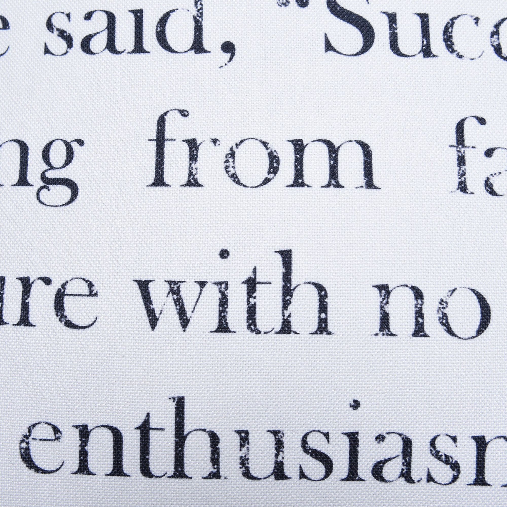 Image 4 Dann Foley 24" x 24 Churchill Quote and Gray Velvet Double Sided Pillo more views