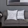 6_Dann Foley 24" x 24 Churchill Quote and Gray Velvet Double Sided Pillo more views