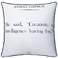Dann Foley 24" x 24 Einstein Quote and Gray Velvet Double Sided Pillow