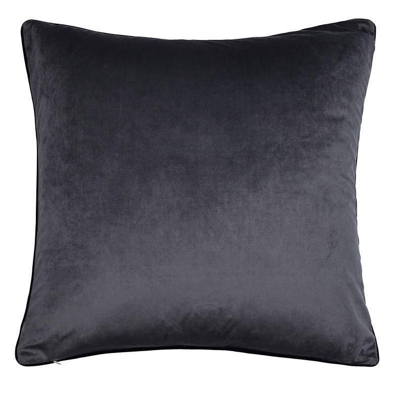 Image 3 Dann Foley 24" x 24 Einstein Quote and Gray Velvet Double Sided Pillow more views
