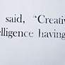 5_Dann Foley 24" x 24 Einstein Quote and Gray Velvet Double Sided Pillow more views