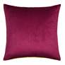 2_Dann Foley 24" x 24 Floral Print and Maroon Velvet Double Sided Pillow more views