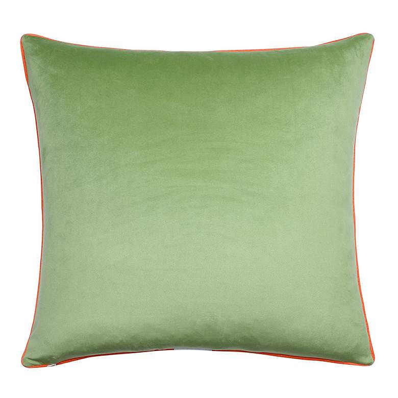 Image 2 Dann Foley 24" x 24" Right Floral and Green Velvet Double Sided P more views