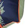 5_Dann Foley 24" x 24" Right Floral and Green Velvet Double Sided P more views