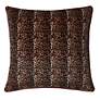 3_Dann Foley 24" x 24 Monkey Print and Cheetah Velvet Double Sided Pillo more views