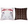 4_Dann Foley 24" x 24 Monkey Print and Cheetah Velvet Double Sided Pillo more views