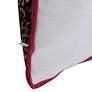 6_Dann Foley 24" x 24 Monkey Print and Cheetah Velvet Double Sided Pillo more views