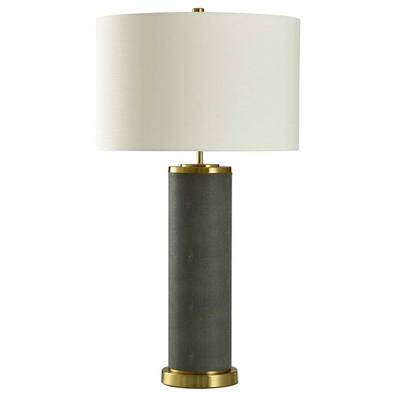 Image 1 Dann Foley 31 inch High Graphite Shagreen Table Lamp