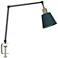 Dann Foley 32.5" High Biblioteque Metal Task Lamp With Blue Shade