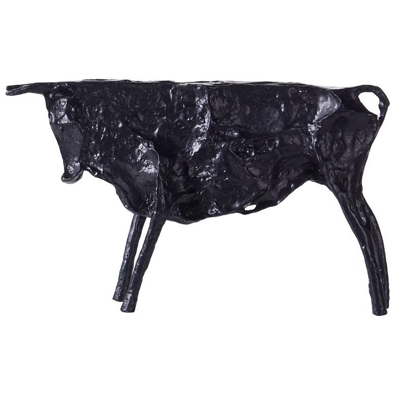 Image 1 Dann Foley 5.3 inch Black Battle Bull Sculpture