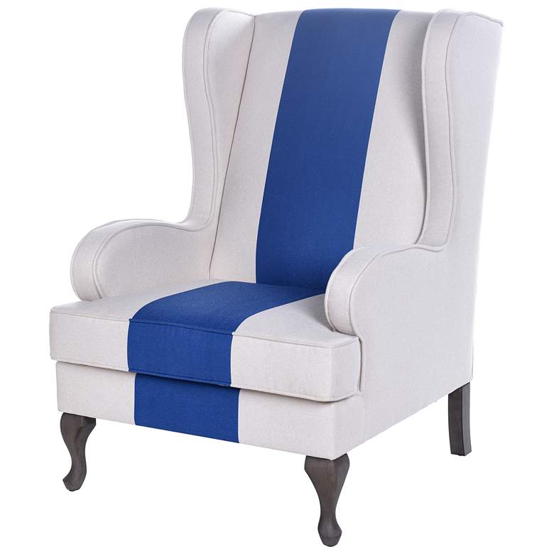 Image 1 Dann Foley - Accent Chair - White/Blue