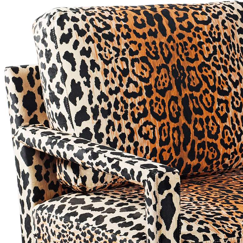 Image 3 Dann Foley Cheetah Printed Fabric Accent Chair more views