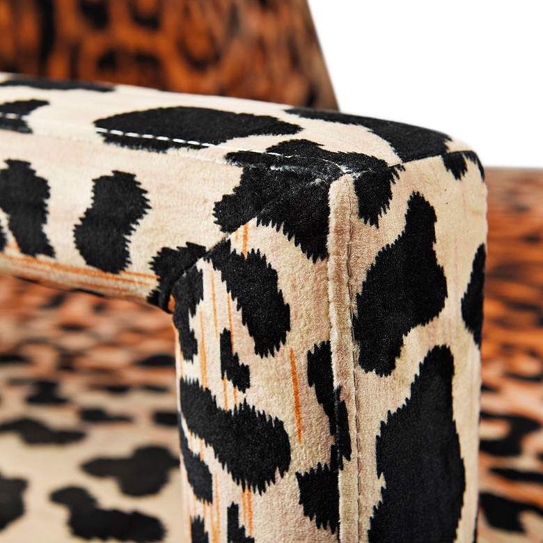Image 4 Dann Foley Cheetah Printed Fabric Accent Chair more views