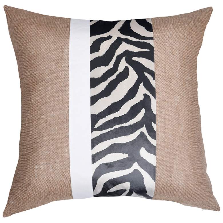 Image 1 Dann Foley - Cushion - Zebra and White