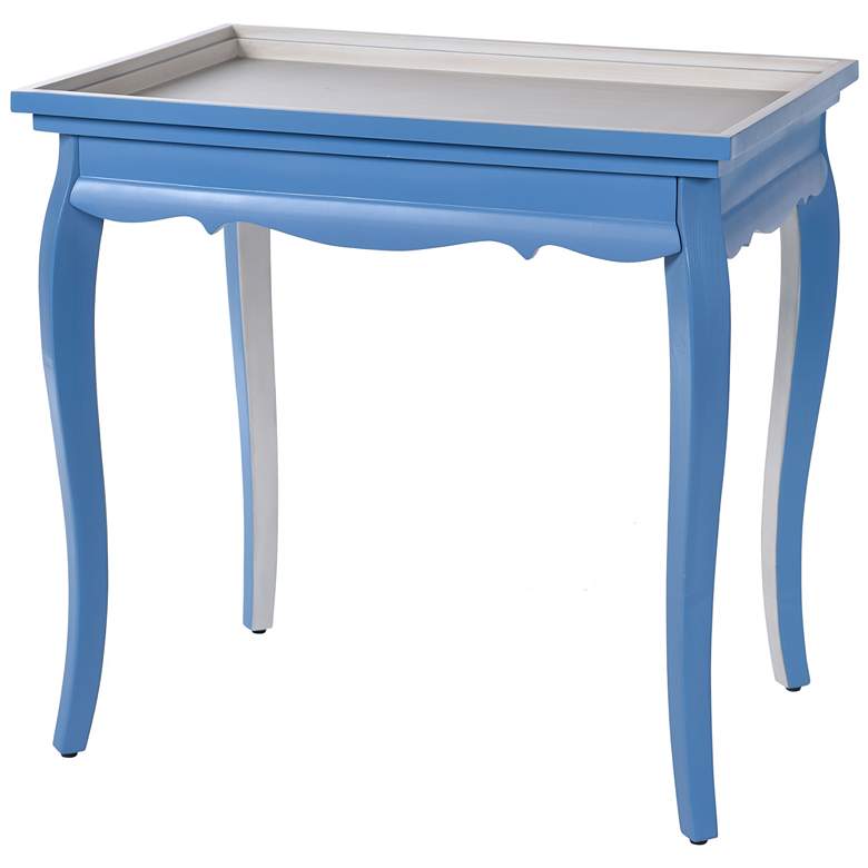 Image 1 Dann Foley - End Table - Blue/White