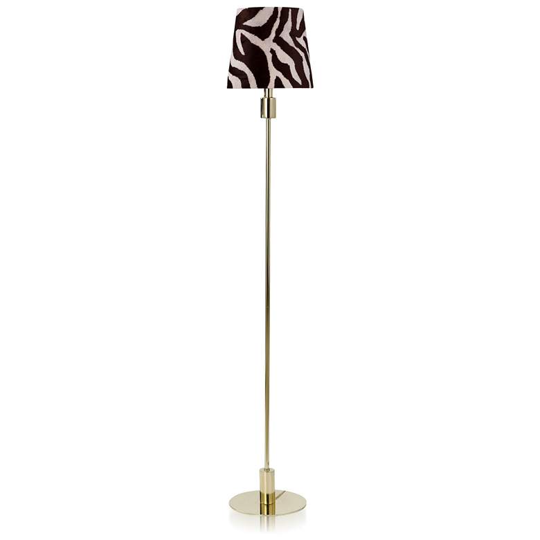 Image 1 Dann Foley - Floor Lamp - Zebra Shade