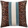 2_Dann Foley Lifestyle Jaguar 24" x 24" Ocean Blue And Cream Printe
