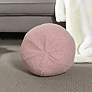 1_Dann Foley Lifestyle Sphere Plush 12" x 12" Blush Pink Pillow