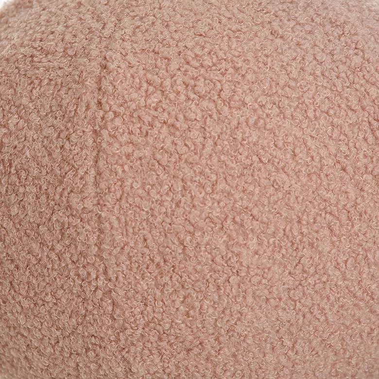 Image 3 Dann Foley Lifestyle Sphere Plush 12" x 12" Blush Pink Pillow more views