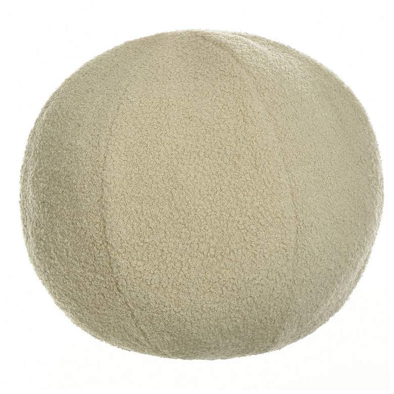 Image 1 Dann Foley Lifestyle Sphere Plush 12" x 12" Cream Pillow