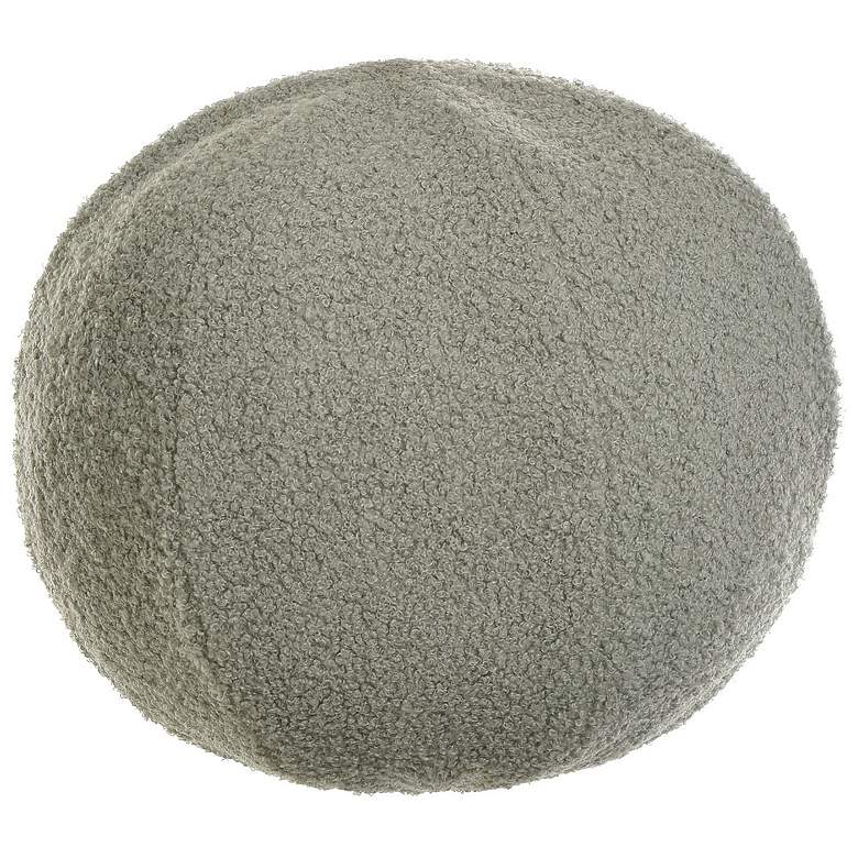 Image 1 Dann Foley Lifestyle Sphere Plush 12" x 12" Light Grey Pillow