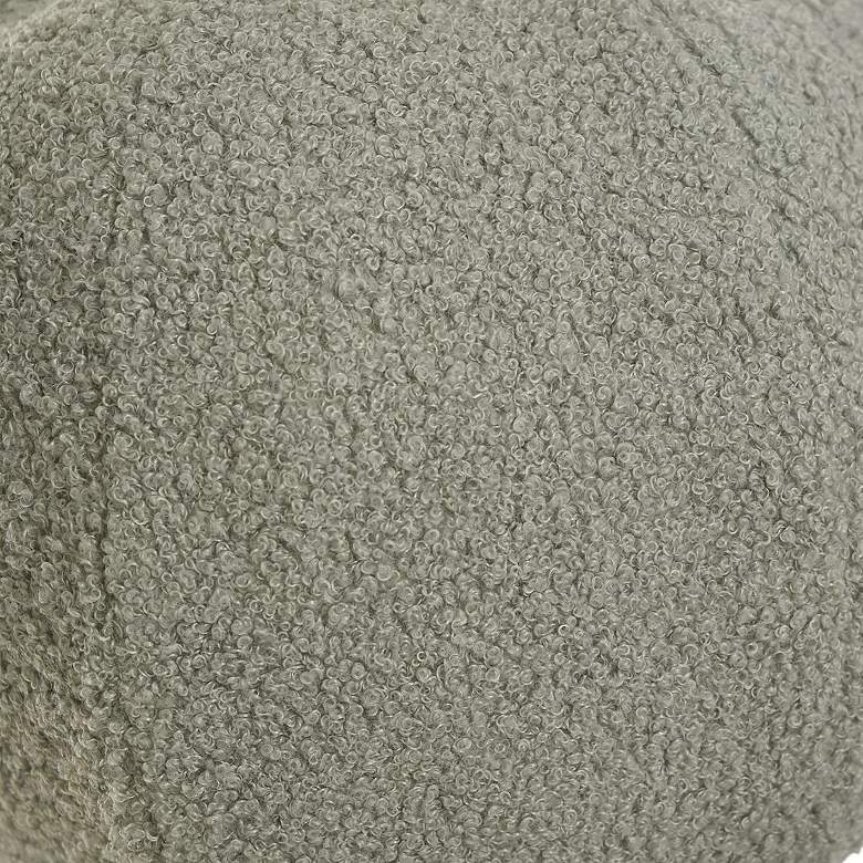 Image 3 Dann Foley Lifestyle Sphere Plush 12" x 12" Light Grey Pillow more views