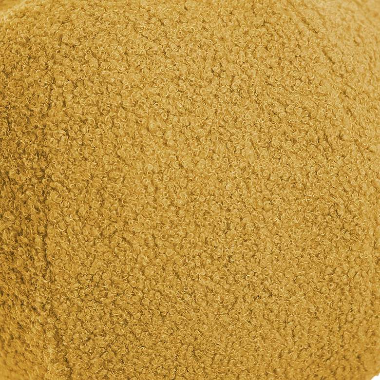 Image 3 Dann Foley Lifestyle Sphere Plush 12" x 12" Marigold Yellow Pillo more views