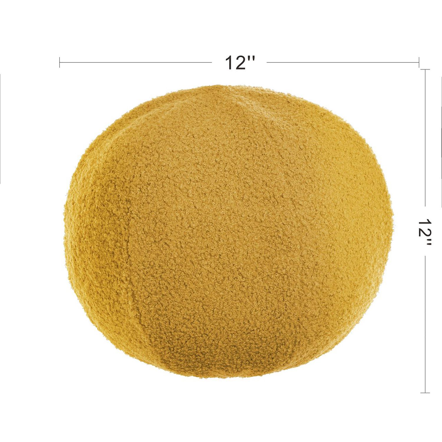 Image 4 Dann Foley Lifestyle Sphere Plush 12" x 12" Marigold Yellow Pillo more views