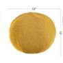 4_Dann Foley Lifestyle Sphere Plush 12" x 12" Marigold Yellow Pillo more views