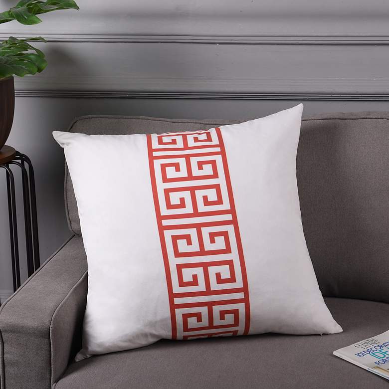 Image 1 Dann Foley - Linen Cushion - Greek Key