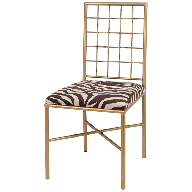 Image 1 Dann Foley - Metal Dining Chair - Gold