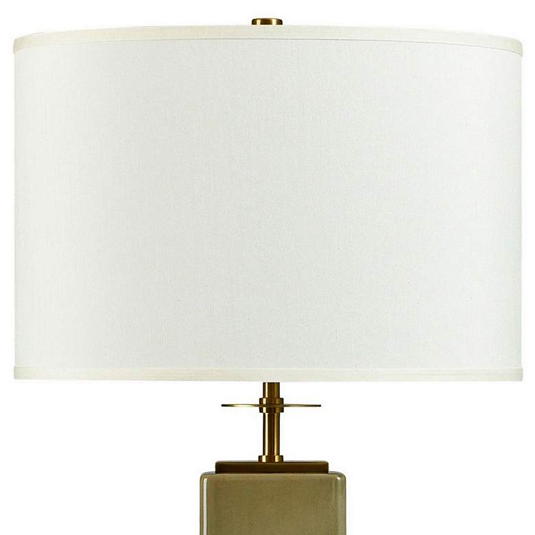 Image 2 Dann Foley Olive Green Crackled Glazed Ceramic Table Lamp more views